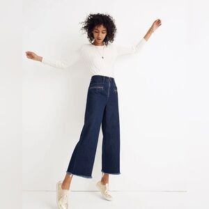 Madewell x Karen Walker Blazar Crop Wide Leg Jeans